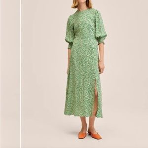 Mango Floral Midi Dress